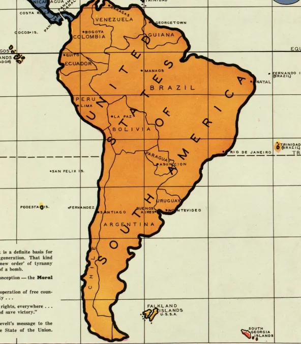 Nový světový řád mapa z roku 1942