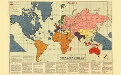 Proč chce Trump Grónsko a Kanadu? Nový světový řád – mapa z roku 1942